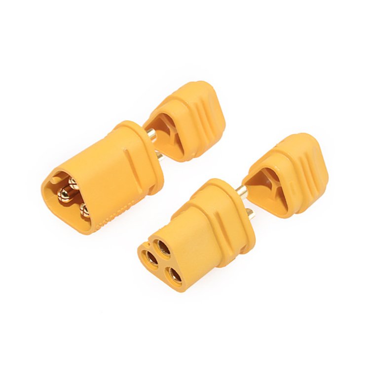 3 Pin Yellow Black Original Amass MT60 MT30 MT-30 MT 30 3Pin Connector PCB Mount Banana Plug Cable Connector