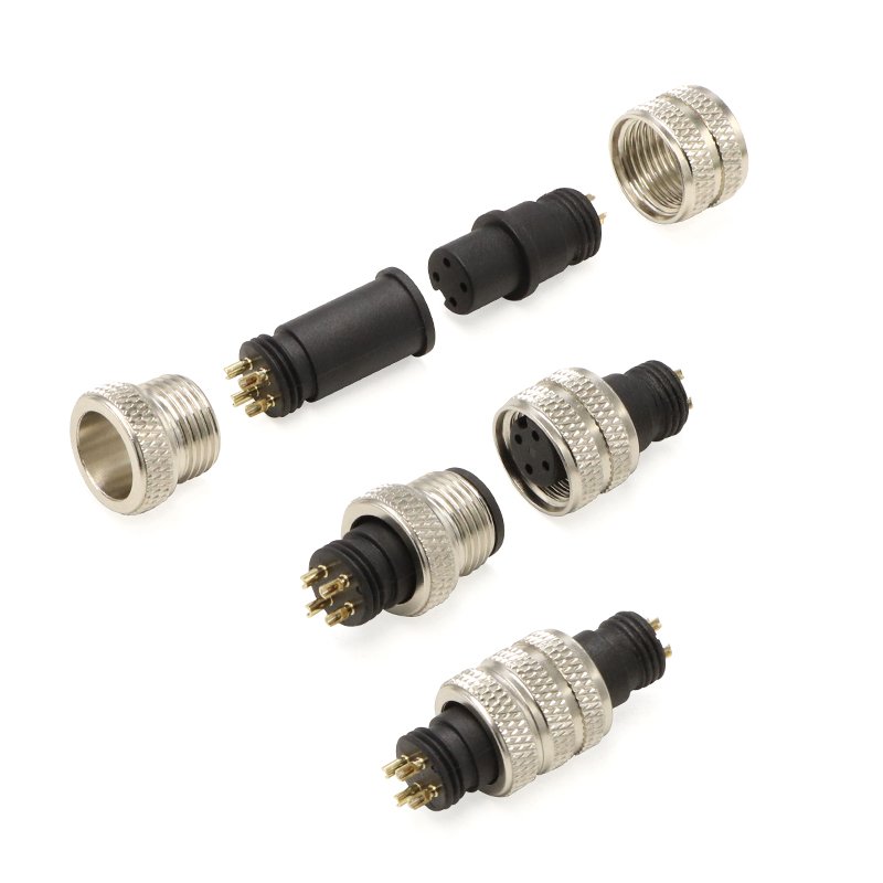 Our direct sale M12 assembly through Metal New Energy Electric Vehicle Connector aviation joint outdoor waterproof terminal