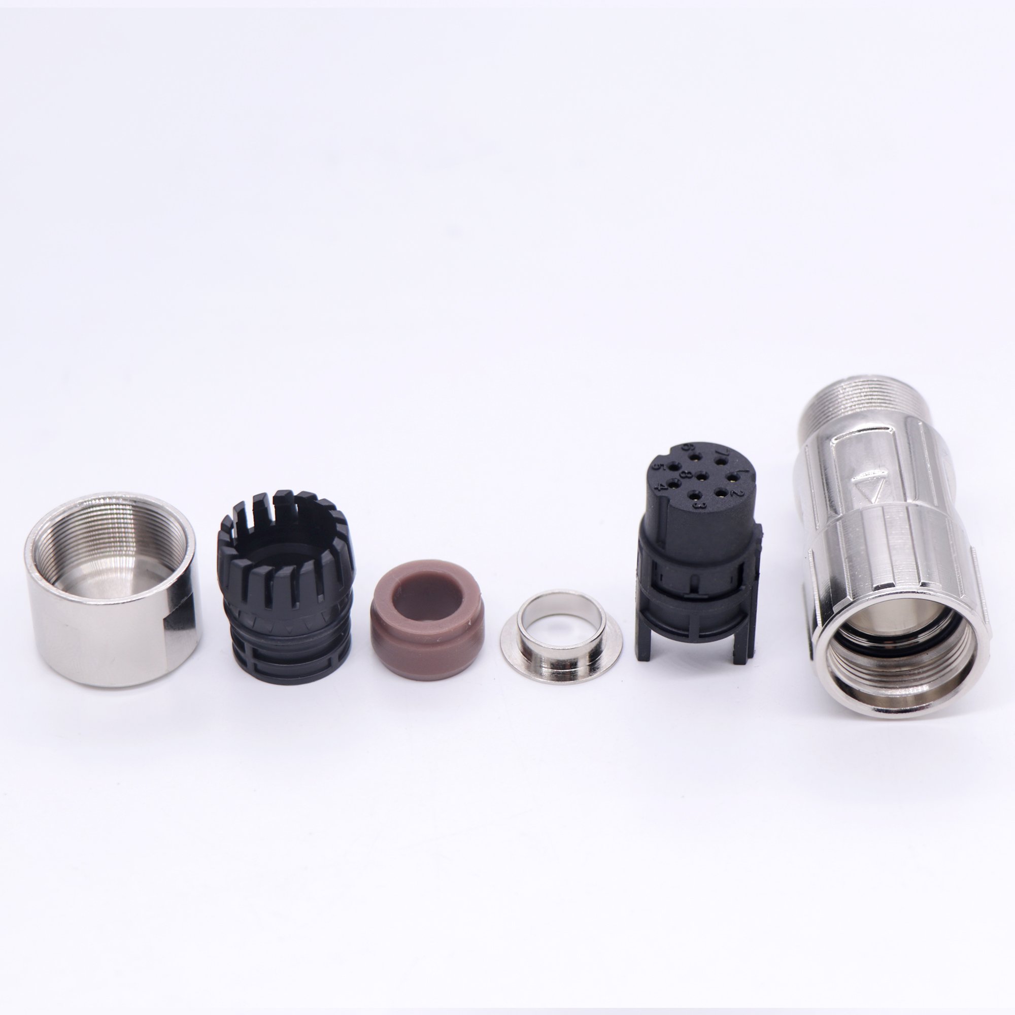 M17 17pin Female Connectors for private service motor can be used in conjunction with the Serie 917 and Serie 617 of TE INTERCON