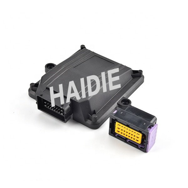 24 pin male female auto connector waterproof case automotive connector plastic ECU PCB enclosure box