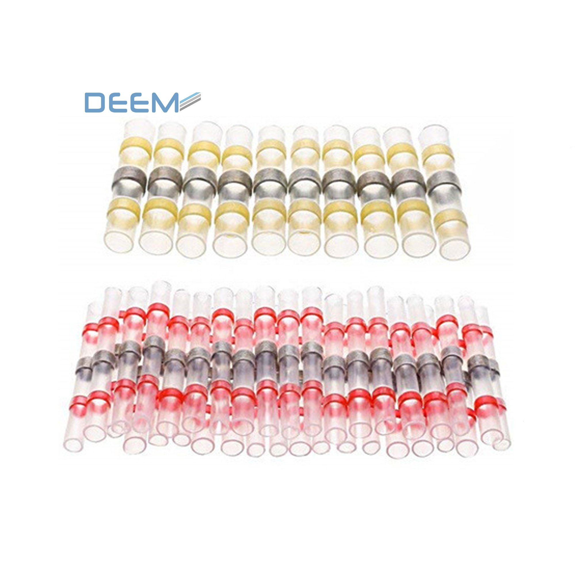 DEEM Waterproof Heat Shrink Solder Seal Wire Connectors for Marine Automotive Electrical Heat Shrink Terminals