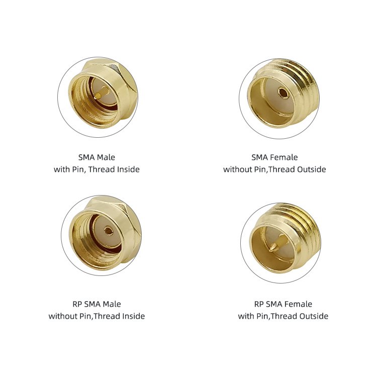 Manufacturer Customization RF SMA Adapter Kit SMA-KE/KWE Adapter IPEX/IPX Radio Frequency RF Male and Female Connector RF