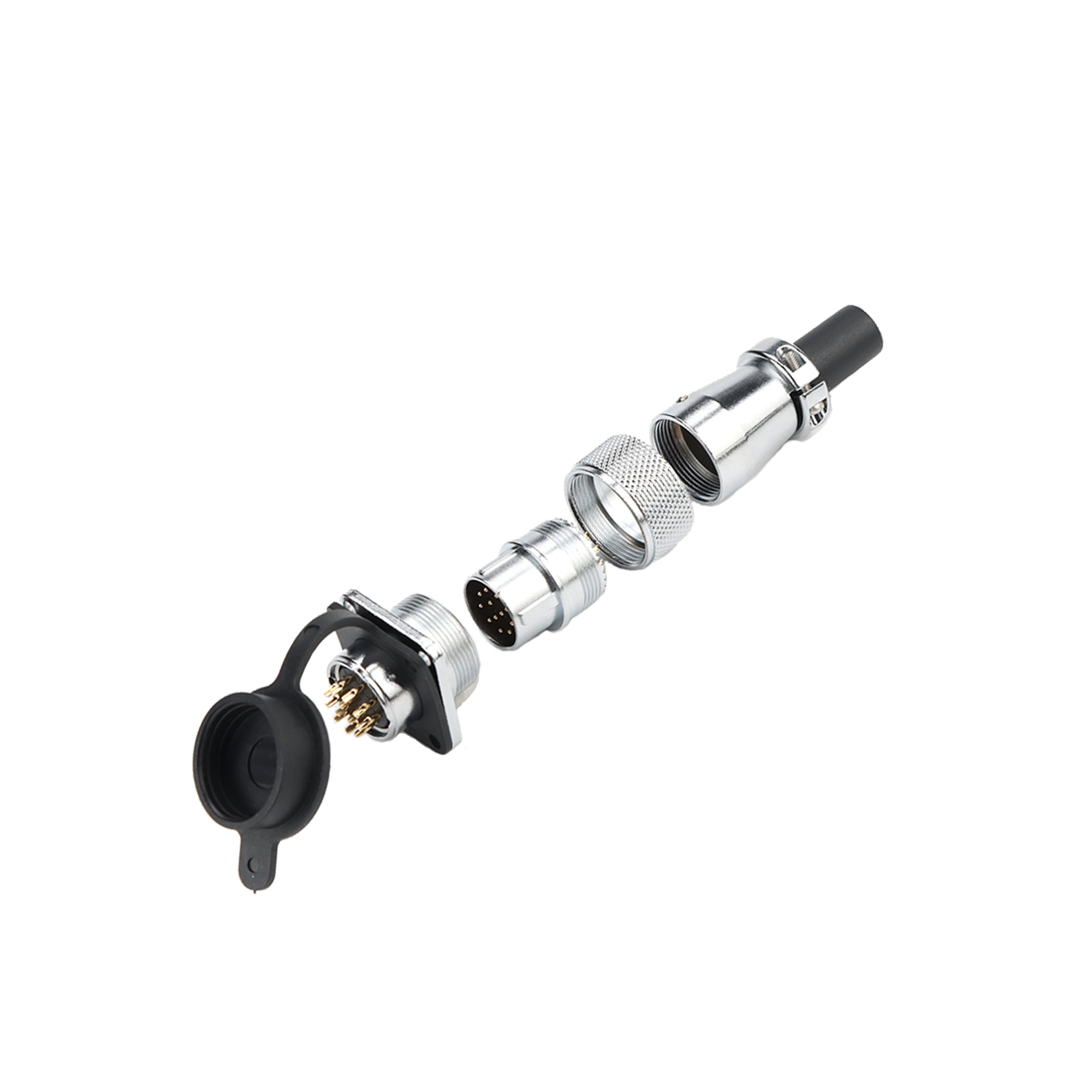WS20 12pin Aviation plug 2 3 4 5 6 7 8 9 12 PIN waterproof connector