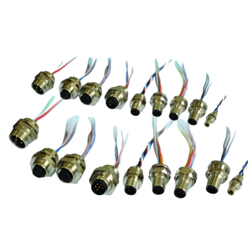 1-3/8" Inch 3pin/4pin 600v/30a Female/male High Voltage And High Current Waterproof Panel Rear Mount Circular Connector