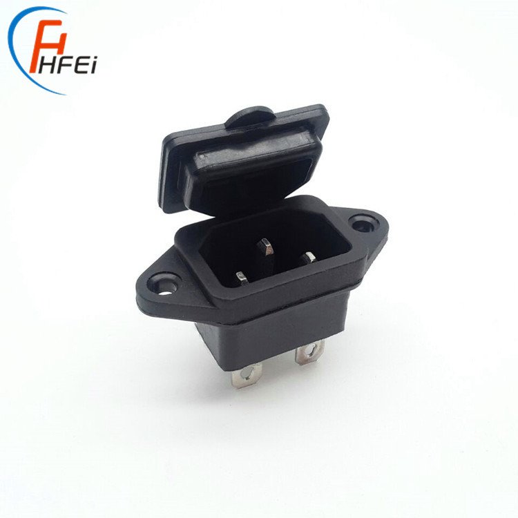 High quality C13 C14 electrical 3pin female 220v 10a industrial plug socket 3 pin ac power waterproof connector