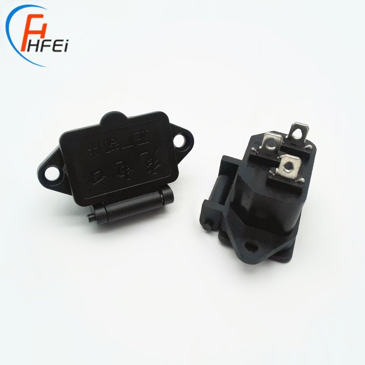 High quality C13 C14 electrical 3pin female 220v 10a industrial plug socket 3 pin ac power waterproof connector