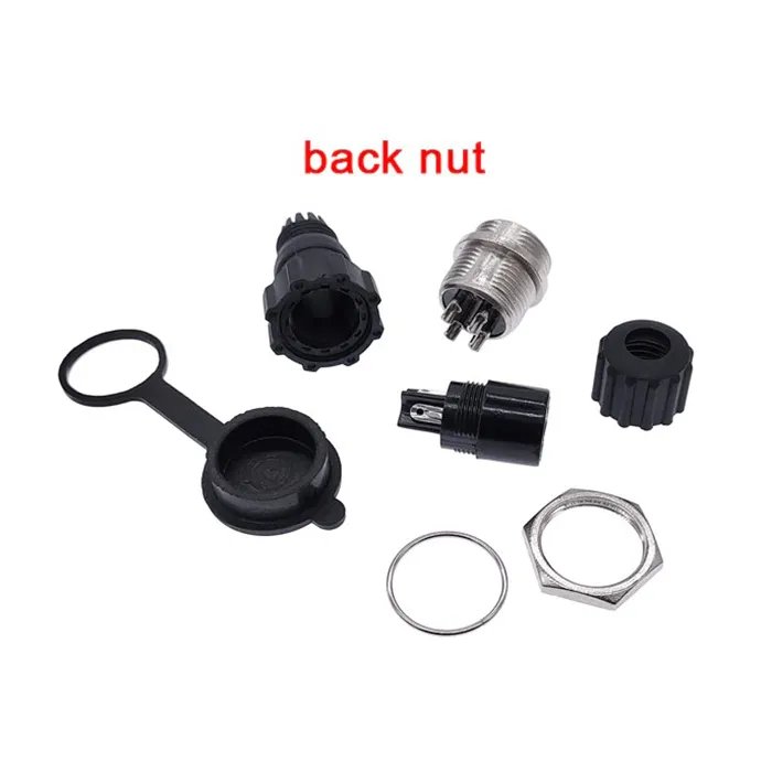 Factory direct sale Aviation Electric Connector Kit GX16 M16 Waterproof Docking Nut Cable Connector