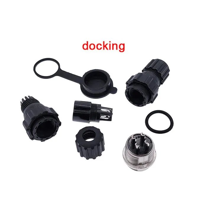 Factory direct sale Aviation Electric Connector Kit GX16 M16 Waterproof Docking Nut Cable Connector
