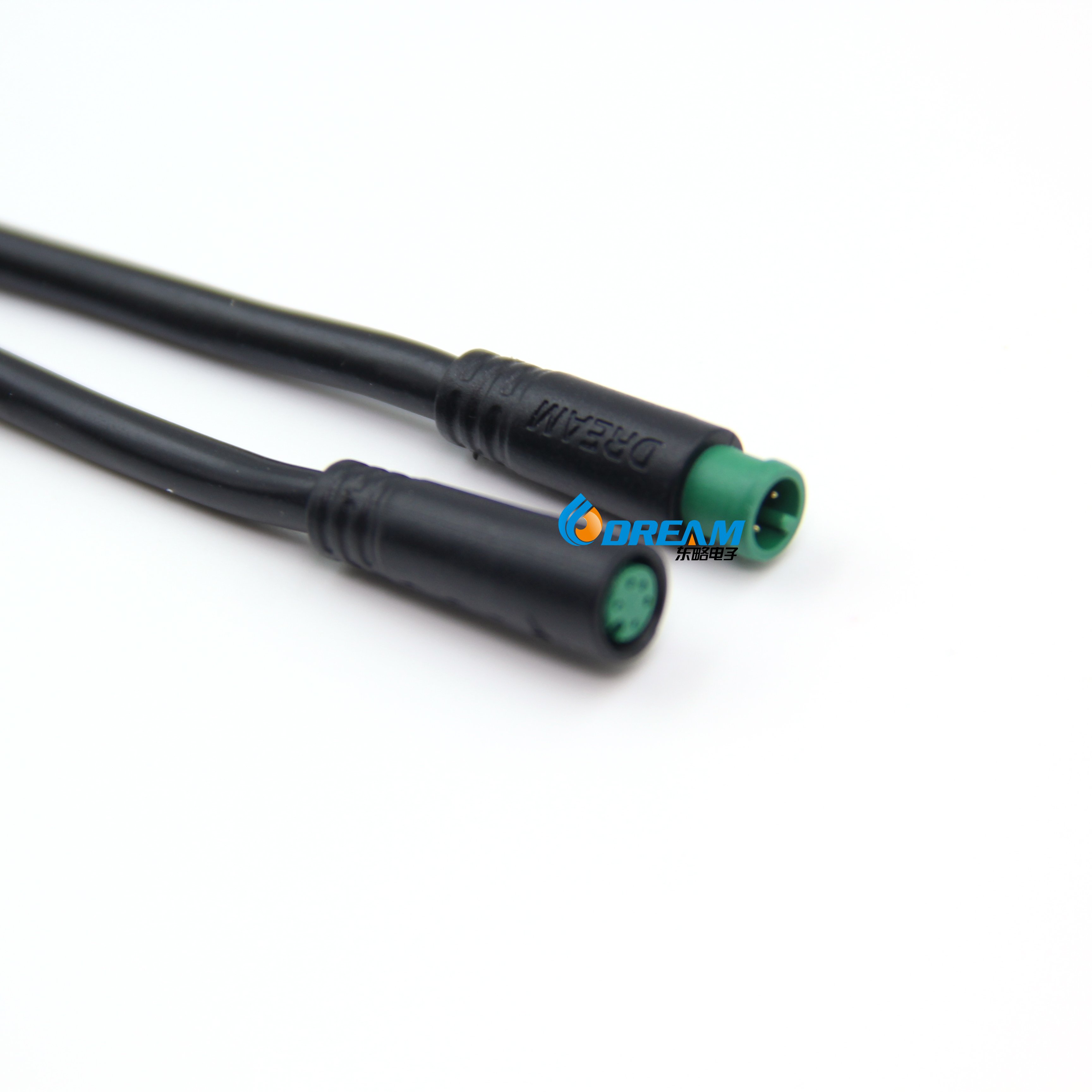 Dream-start 4 pin m6 IP65 Electric Bike Low Voltage Wire Male or Female Mini Waterproof Connector