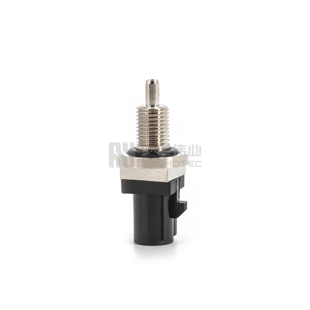 FAKRA SMB A Black Waterproof Connector Male Plug Panel Mount with Thread Solder 1.13mm for Violet Car GSM