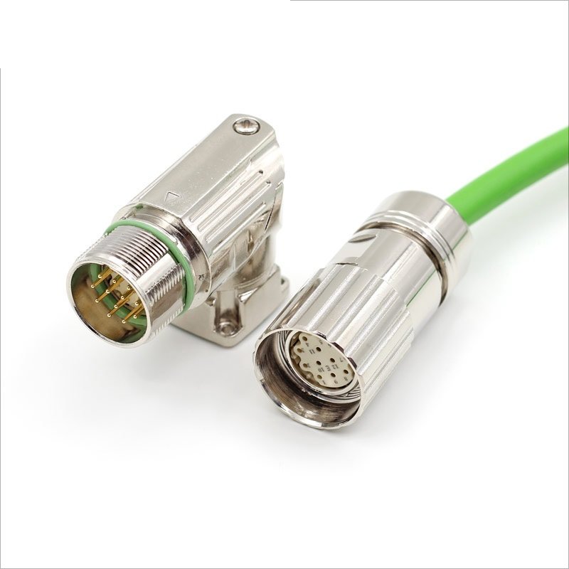 phoenix M23 power connector M23 Right Angle connector M40 9pin connector