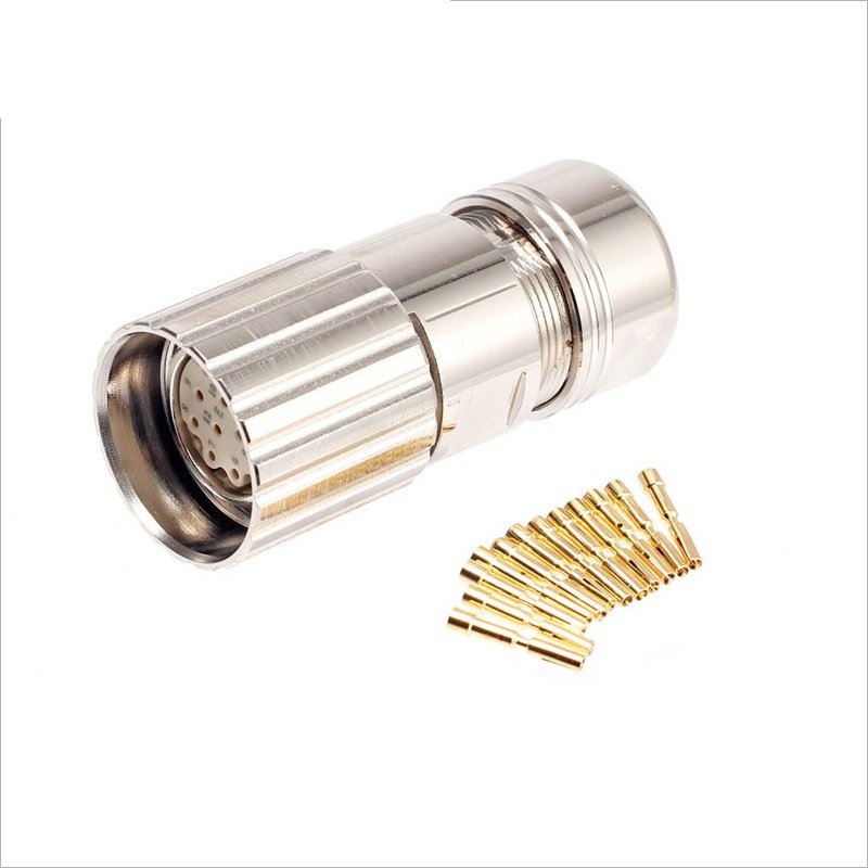 phoenix M23 power connector M23 Right Angle connector M40 9pin connector