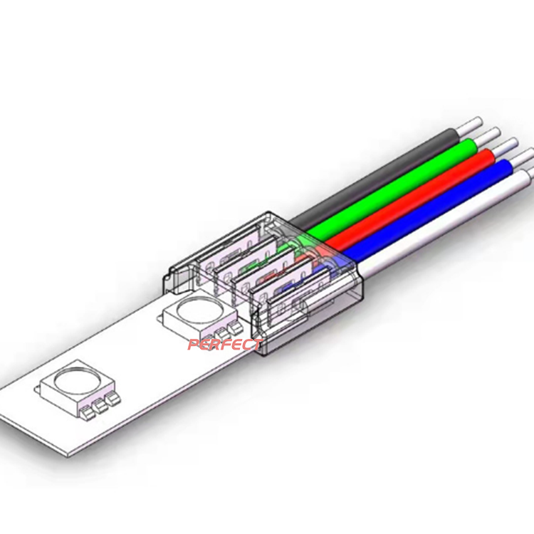 8mm 10mm 12mm Connectors to Wire 2Pin 3Pin 4Pin Free Welding LED Strip Connector for LED Light Strip