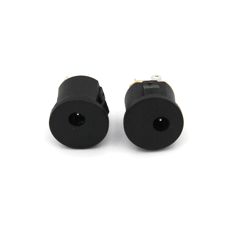 Straight Type Panel Mount DC Jack 5.5 Mm X 2.1 Mm Barrel Power Connector 12V DC Connector