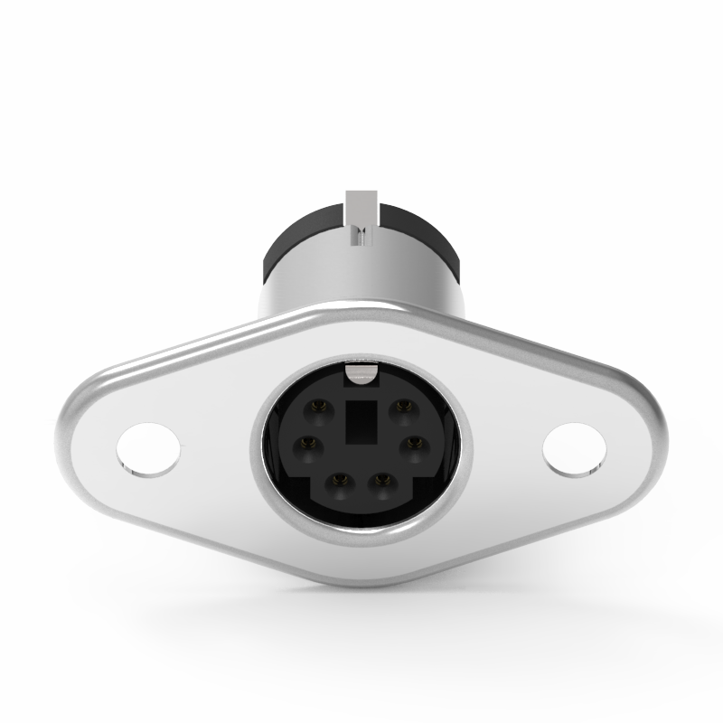 Mini Din 6PIN Chassis Mount Type Connector