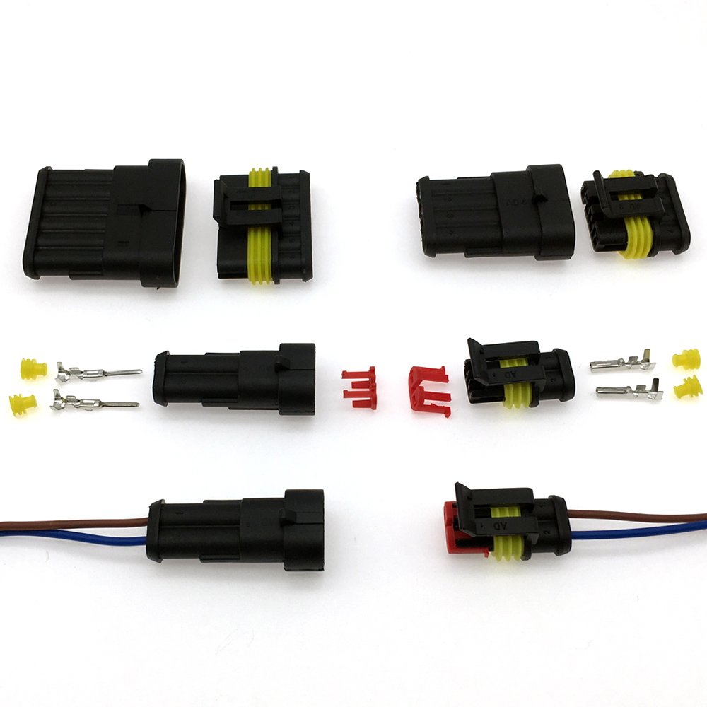 DJ7021-1.5-11 1.5 series 1 2 3 4 5 6 Pin way 282080-1 Male Female AMP car Electrical cable Automotive Waterproof Connector