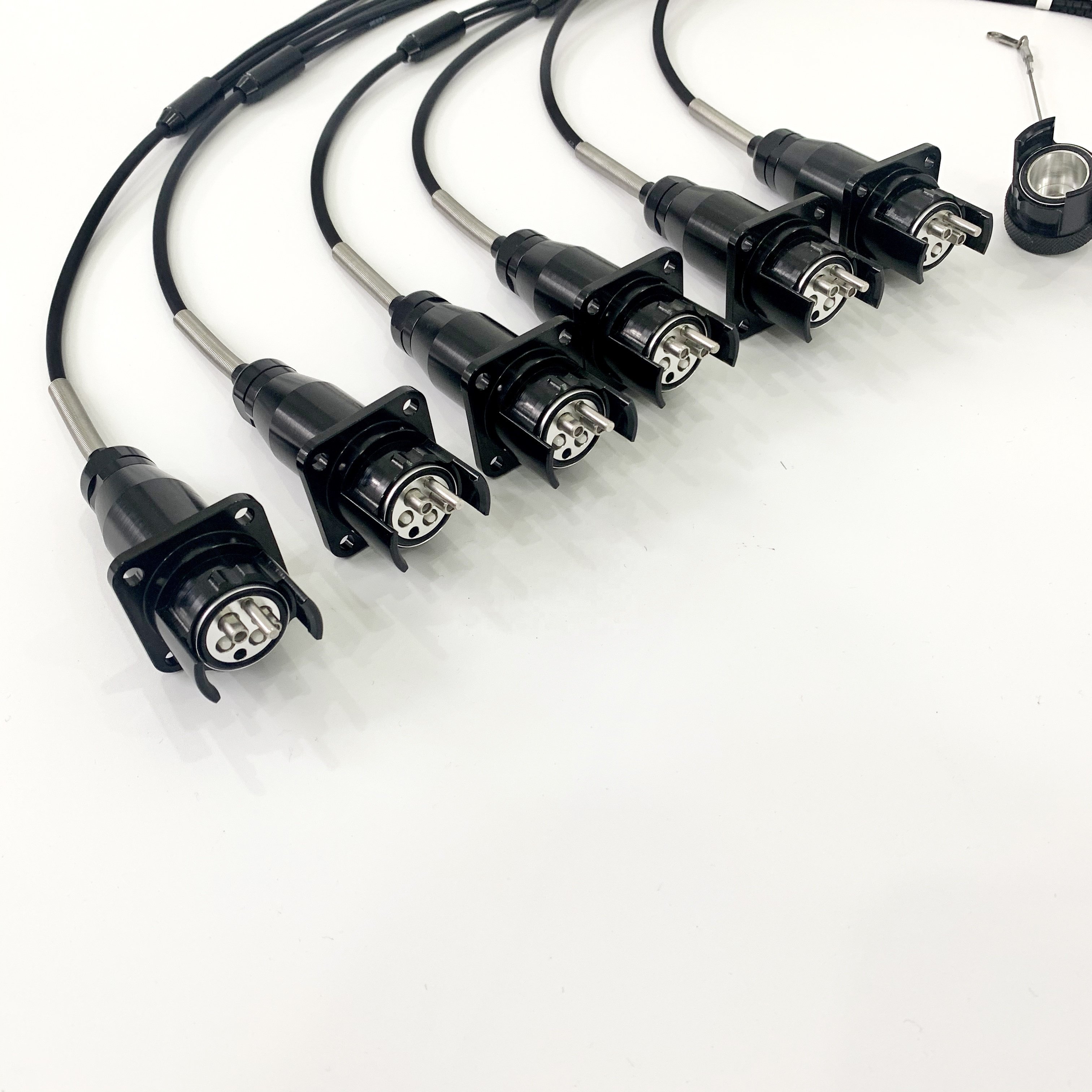 ZLTC YZC04P YZC04S plug and Socket outdoor field waterproof IP67 fiber connector assemblies for harsh environment using