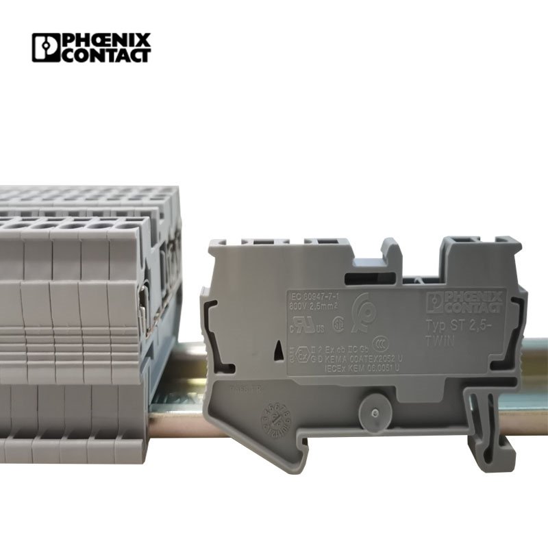 Hot Selling Phoenix ST 2.5-TWIN Feed Through Spring-cage Wire Connector Promotional Oem Terminal Block Connector