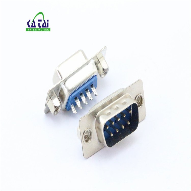 d-sub RS232 DB9 solder for cable 9pin female With 4-40 nuts connector rs232 DB9p female pulg 9P solder cup