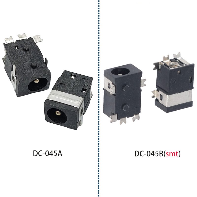 DC-045A DC power jack 5pin smt 1.3MM female DC socket connector with column