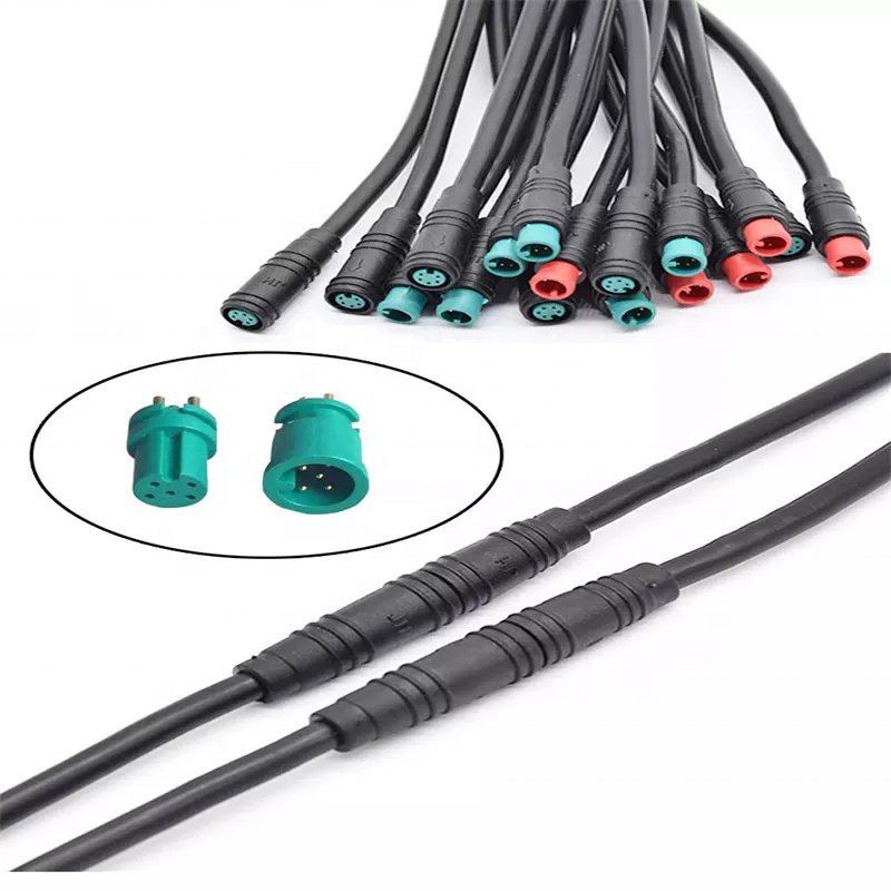 Factory sale m6 m7 connector 4pin waterproof ip68 round m8 Cable Connector for Ebike Led light