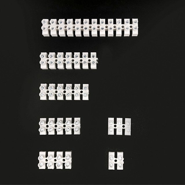Pa7 Plastic Terminal Strip U H Type Screw Terminal Blocks Push In Wire Connector 12 Pin
