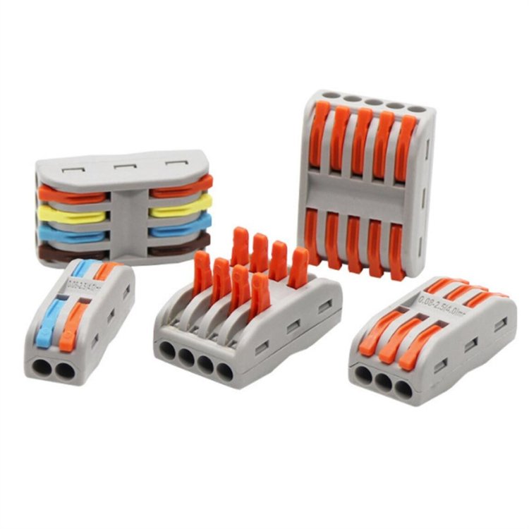 222-412 413 414 415 Lever-Nut Lever Conductor Compact Wire Connectors PCCT Terminal Block Wire Push in Cable Connector