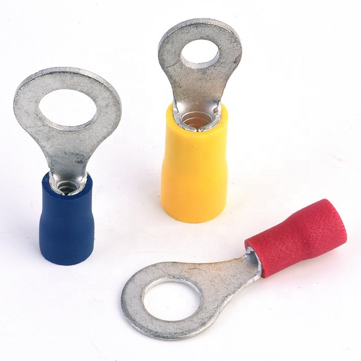 Hampool Electrical Automotive Crimp Cable Electrical Ring Male Butt Insulated Connectors Terminals