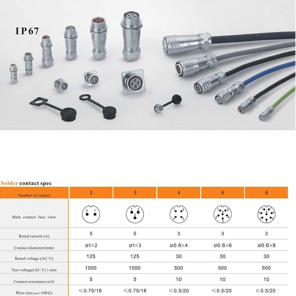 factory supply male and female wiring harness connectors low voltage waterproof wire connector