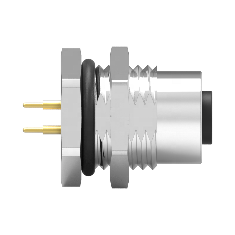 M12 A-Coded 4PIN Front Lock Waterproof Connector
