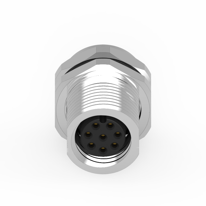 M8 A-Coded 8PIN Front Lock Waterproof Connector