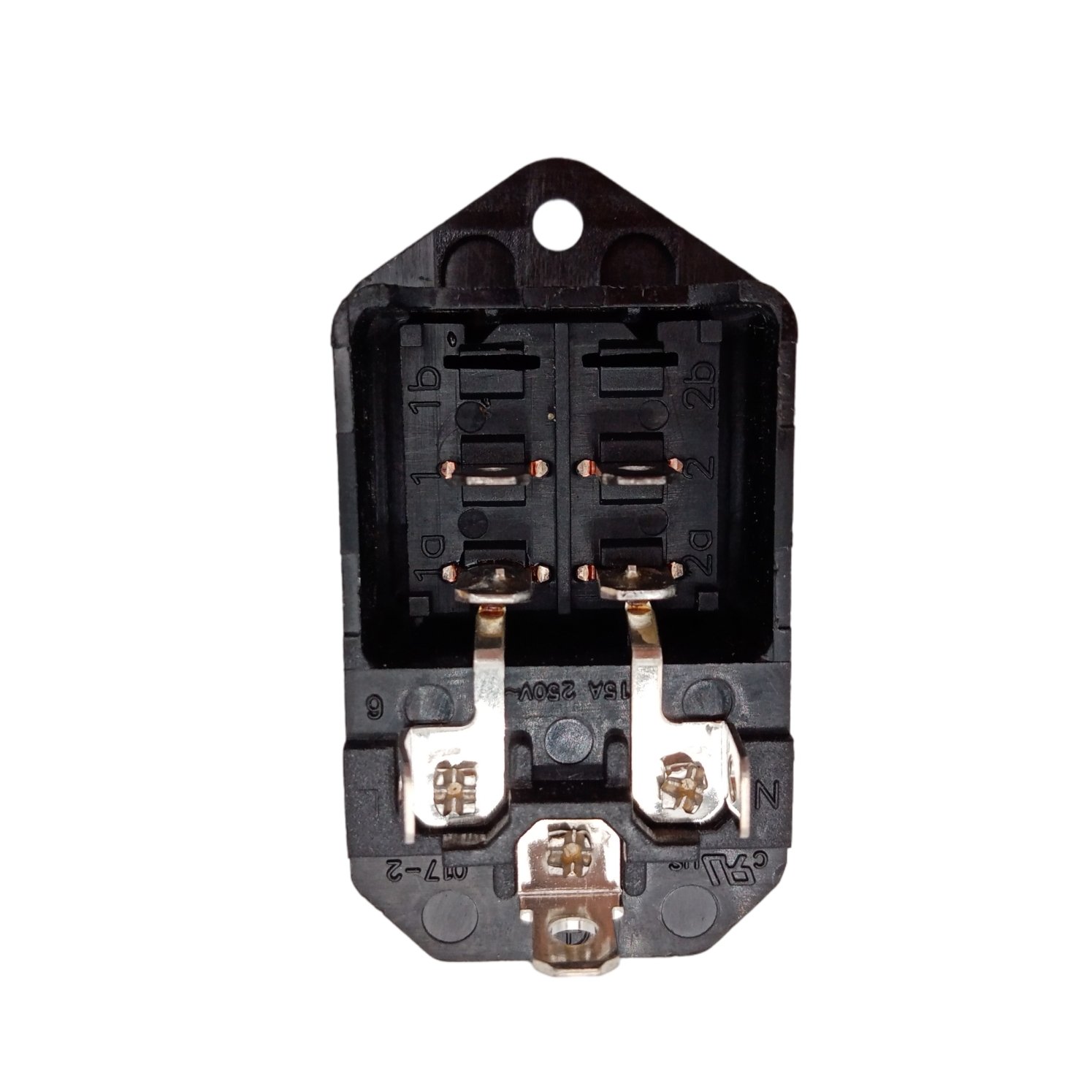 15A 250V Screw Mount IEC C14 Socket With ON-OFF Rocker Switch Two-in-One Connector Medical socket Power Entry Module