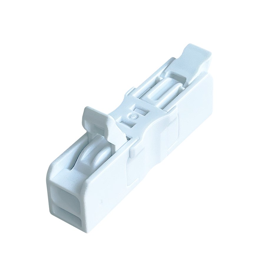 White color 1 Pin quick Compact Lever wire connector for wiring 2-4 mm2