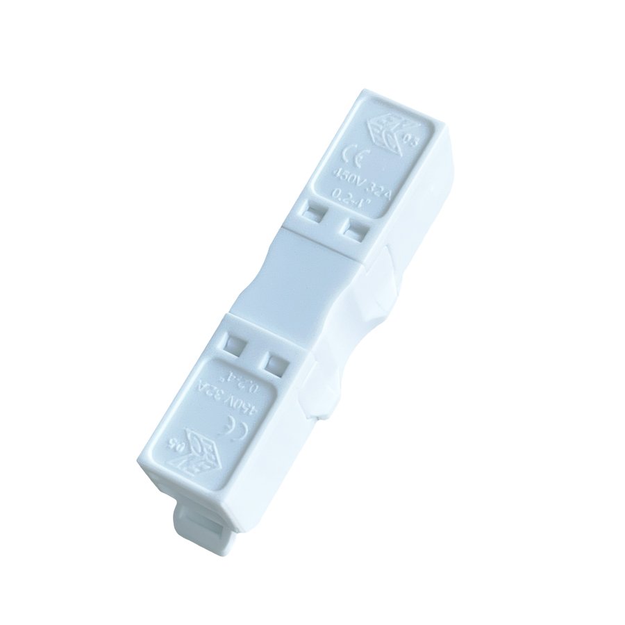 White color 1 Pin quick Compact Lever wire connector for wiring 2-4 mm2