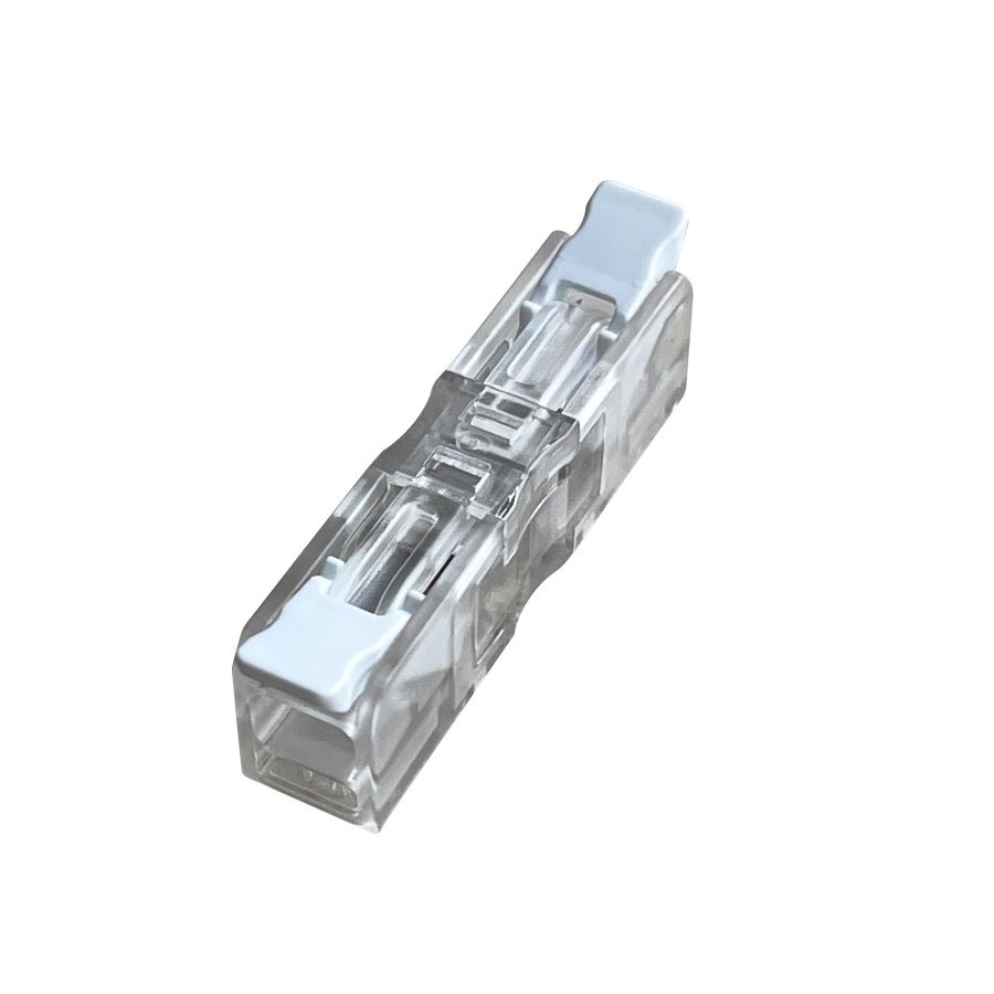 White color 1 Pin quick Compact Lever wire connector for wiring 2-4 mm2