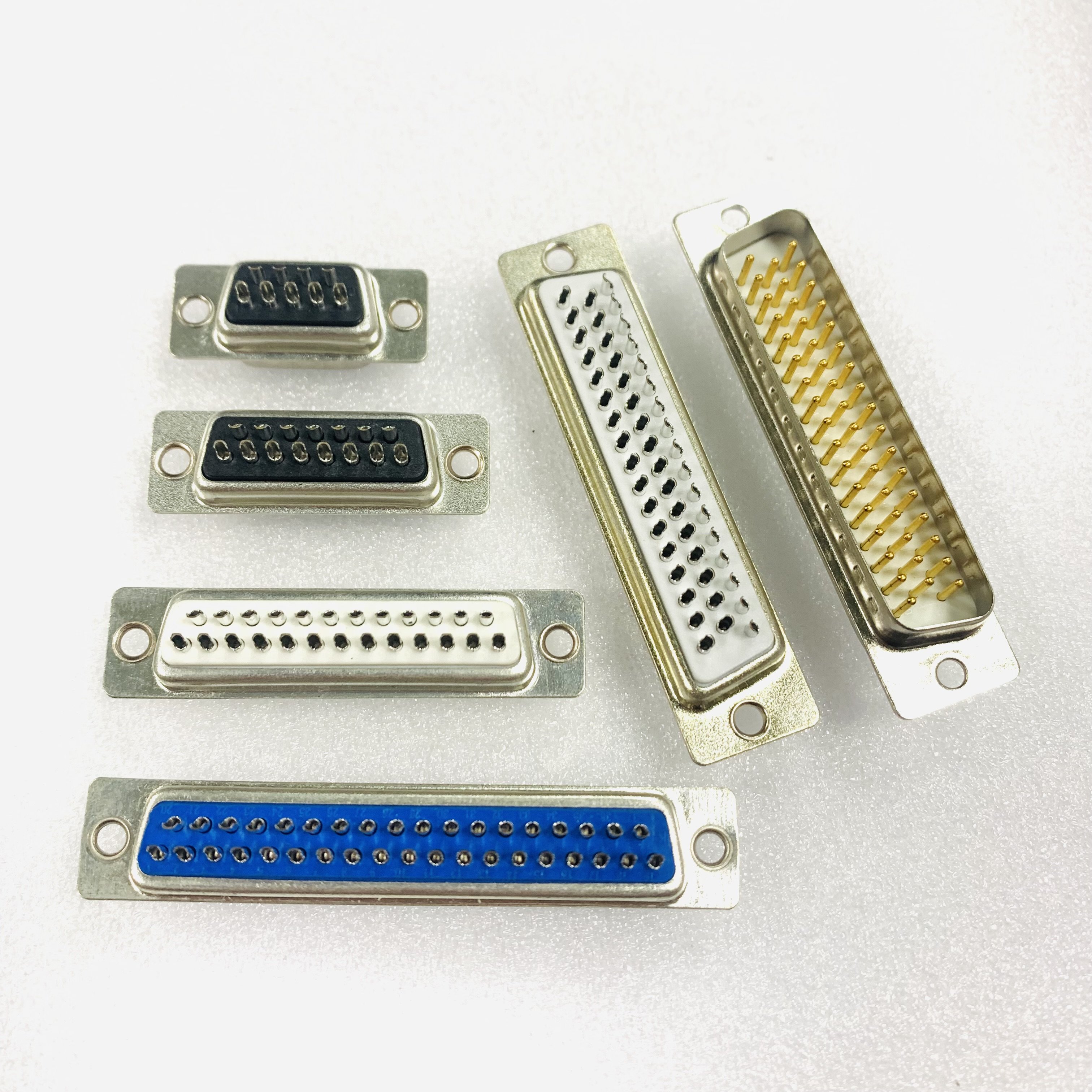 Factory hot selling Db welding male and female socket, two row and three row Dsub connector pin spacing 2.84mm 2.77mm