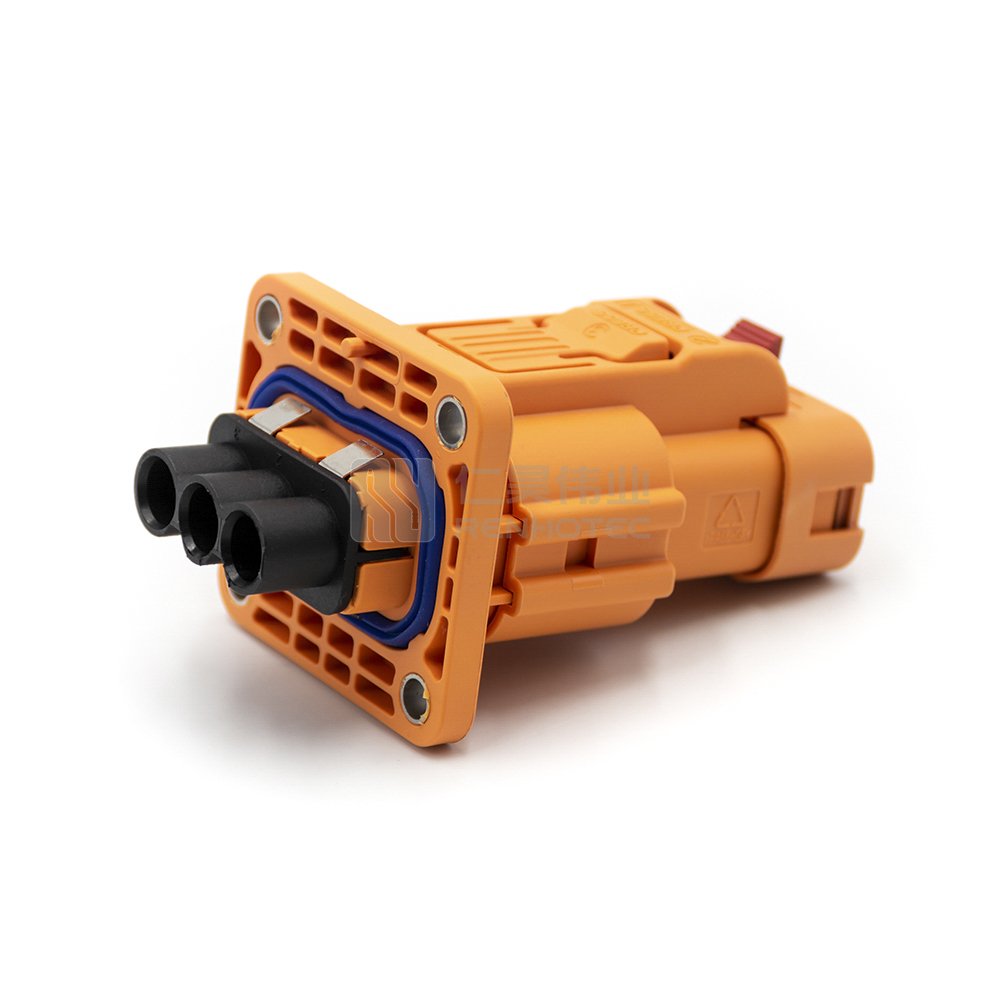 High Voltage Connector 3pole Amp High Voltage Connectors HVIL 2Pos HV Connector Amphenol EV Busbar Battery