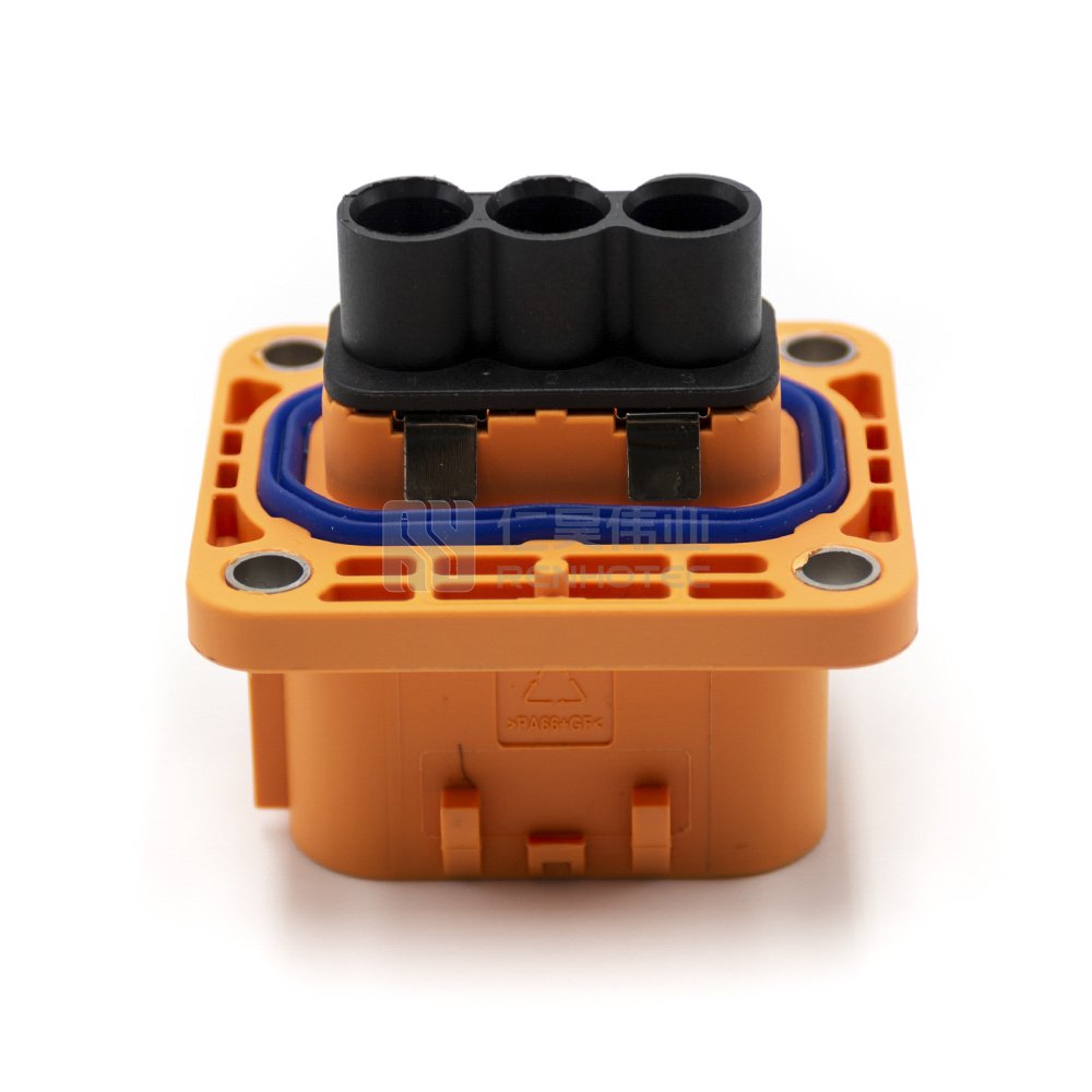 High Voltage Connector 3pole Amp High Voltage Connectors HVIL 2Pos HV Connector Amphenol EV Busbar Battery