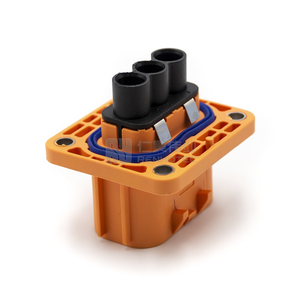 High Voltage Connector 3pole Amp High Voltage Connectors HVIL 2Pos HV Connector Amphenol EV Busbar Battery