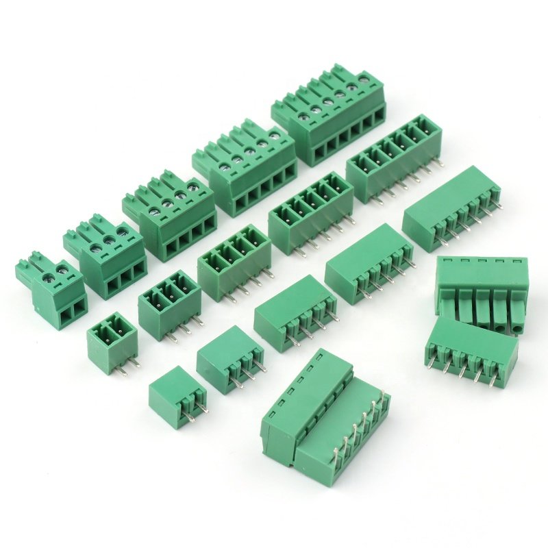3.81mm pitch 3pins plug-in terminal block 15EDG right angle vertical male female 3.81 pluggable Terminal block Connector