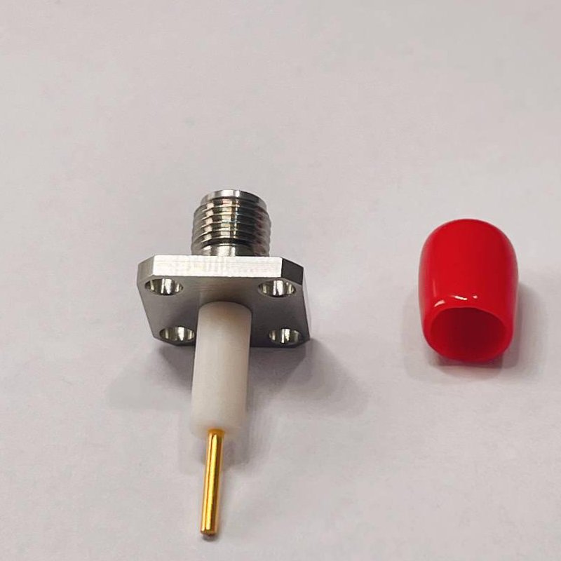 RF SMA Coaxial Connector Male Female 4 Hole Flange Panel Mount PCB Connector