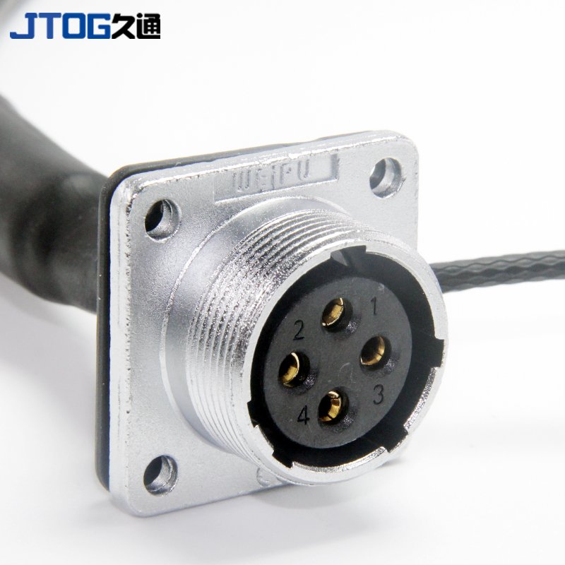 WEIPU WS Series Wire Terminal TQ Sleeve Cable Plug Metal Threaded Waterproof Aviation Connector