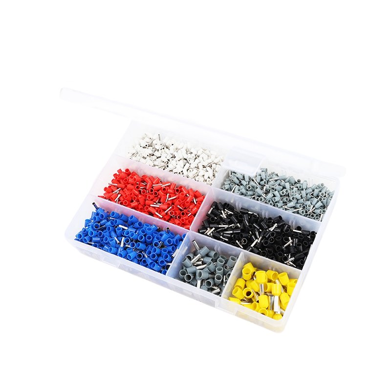 1900pcs E Series Assorted Insulated Electrical Wire Crimp Cable Connector Crimping Tool Kit Terminals Kit