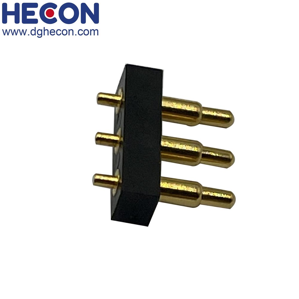 Pogo pin 4.0mm Pitch 1 Row Dip Type Pogo Pin Connector gold plating spring connector