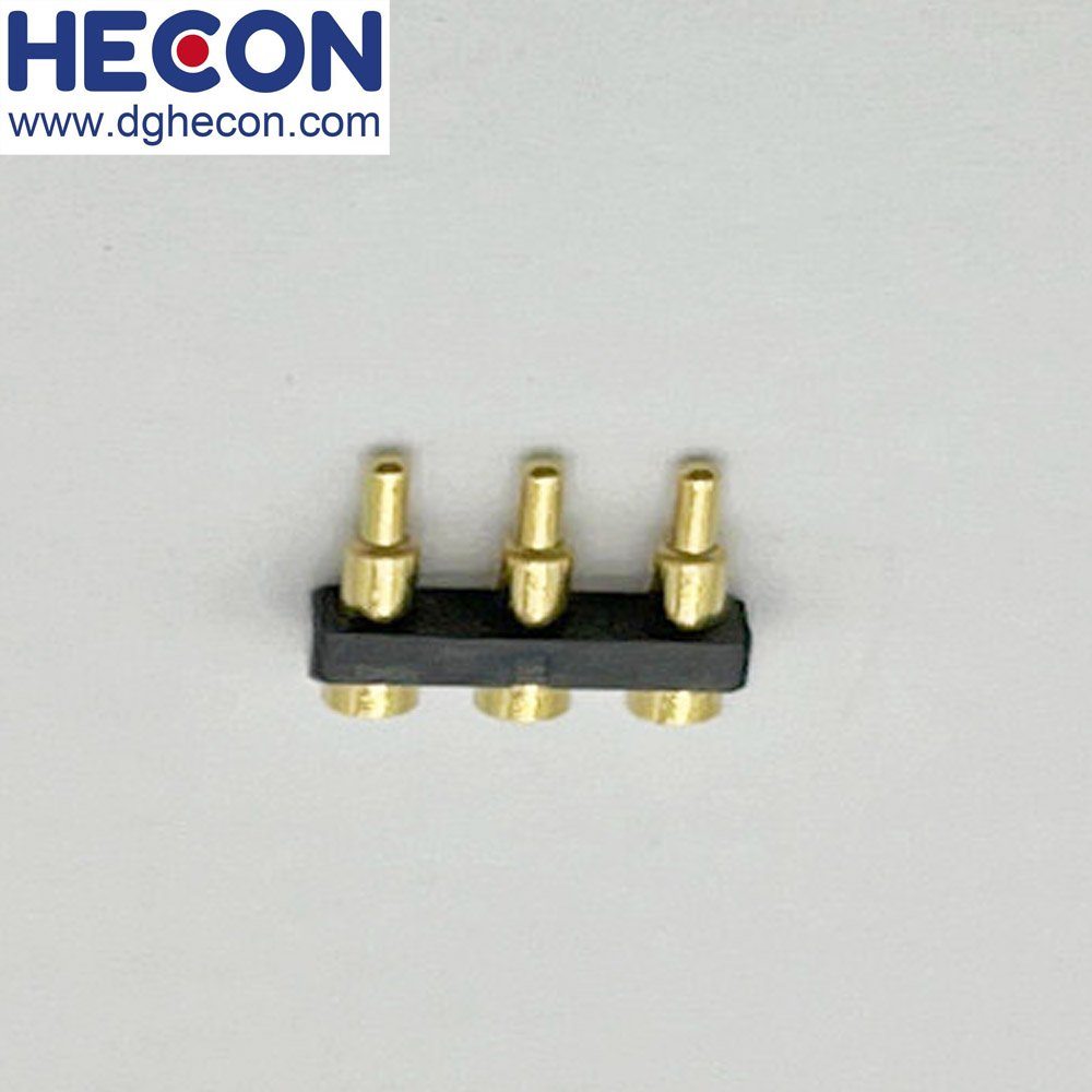 Pogo pin 4.0mm Pitch 1 Row Dip Type Pogo Pin Connector gold plating spring connector