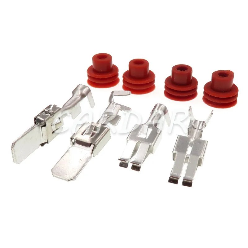 1 Set 2 Pin 1J0973752 1J0973752 1J0973852 6.3mm Auto Fuel Injection Connector Fan Socket For VW Toyota Honda Hyundai