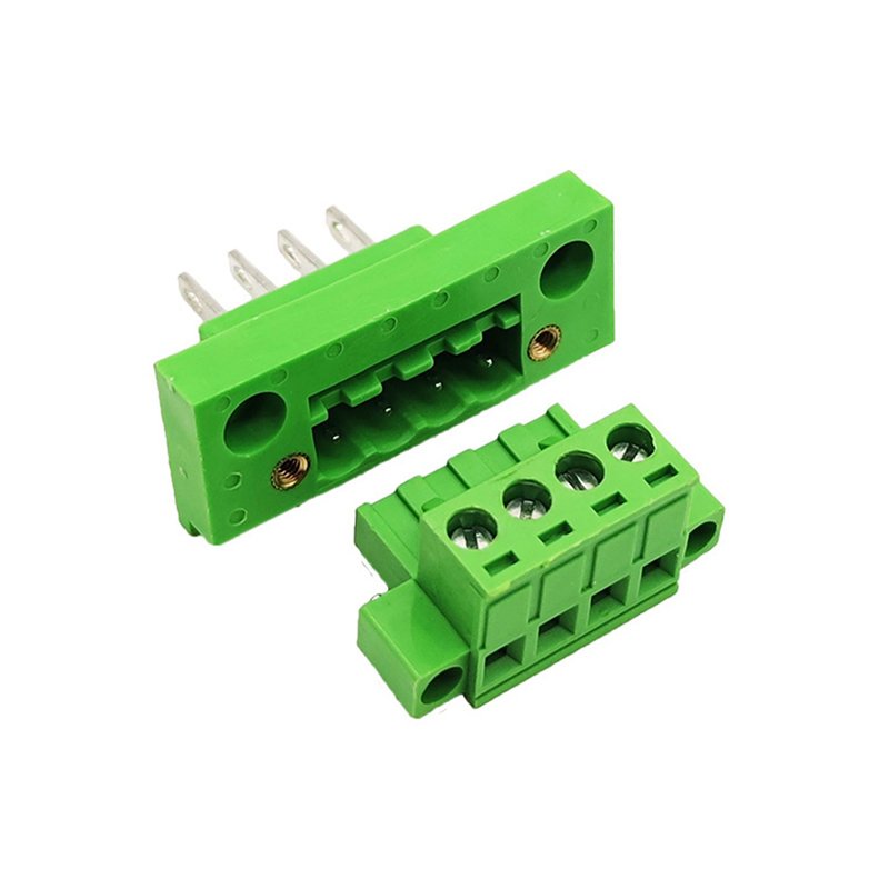 2EDGWB 2EDGKM 5.08mm Pitch Wall Mounted Plug-in Terminal Block Screw Plug-in Terminal Blocks Connector 2P-24P