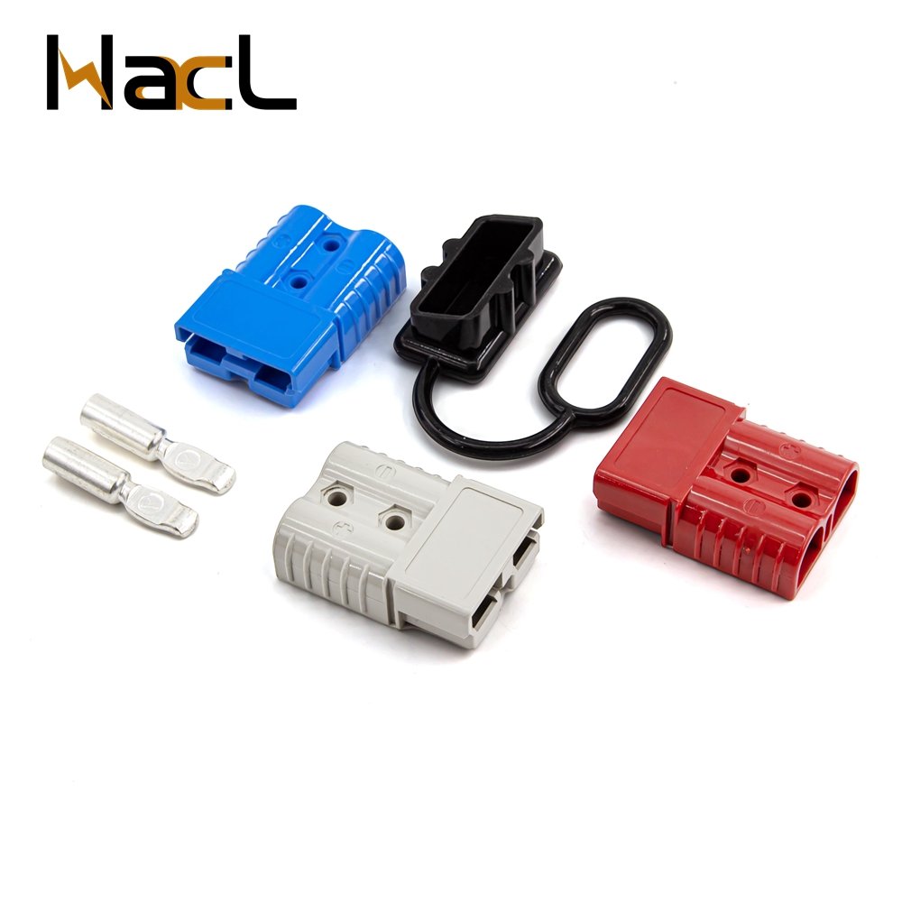 Customizable Red Grey Colors 600V 350A 175A 120A 50A 40A 2Pin Anderson Connector Battery Connector Anderson Plug