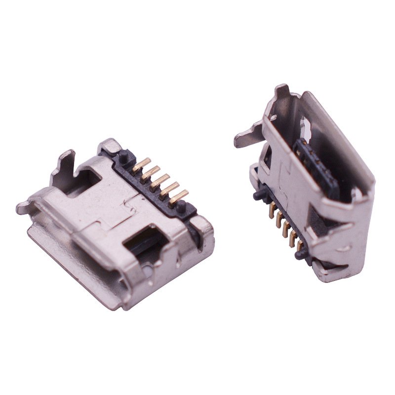 Micro USB Type B Socket Connectors usb jack female connector mobile charging socket usb connector soldering