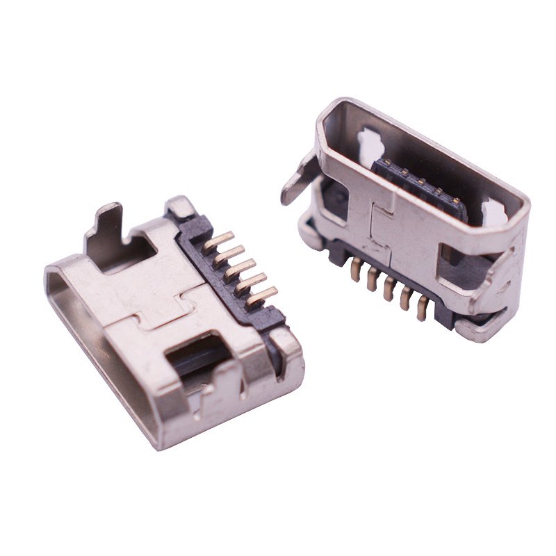 Micro USB Type B Socket Connectors usb jack female connector mobile charging socket usb connector soldering